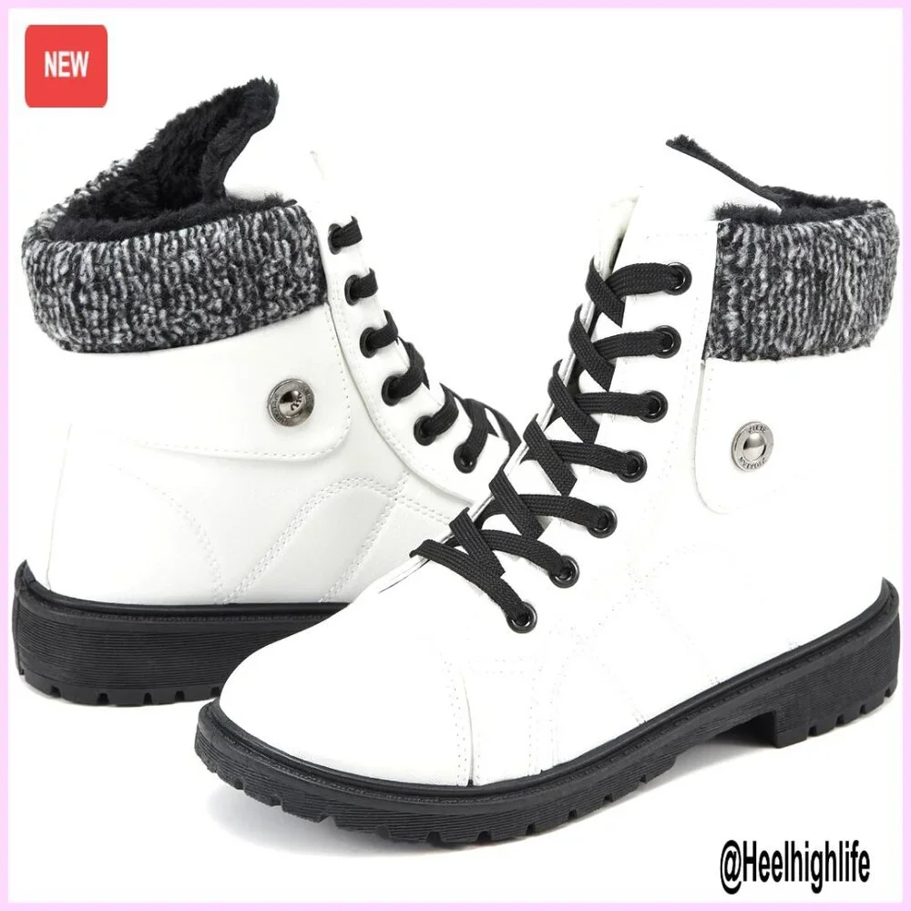 Women's Winter Snow Boots Fur Lined Water-Resistant Ankle Booties Zipper